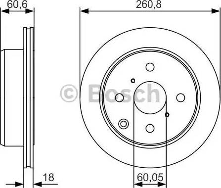 BOSCH 0 986 479 R55 - Disque de frein cwaw.fr