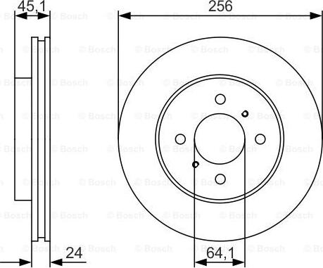 BOSCH 0 986 479 R51 - Disque de frein cwaw.fr