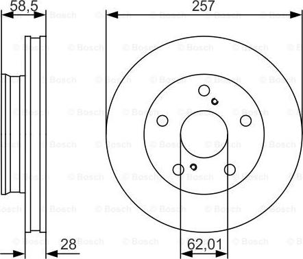 BOSCH 0 986 479 R53 - Disque de frein cwaw.fr