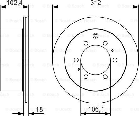 BOSCH 0 986 479 R57 - Disque de frein cwaw.fr