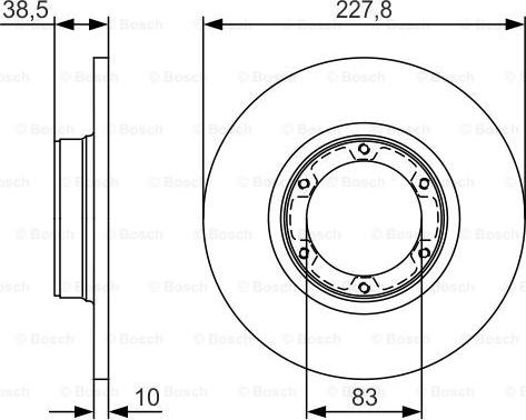 BOSCH 0 986 479 R65 - Disque de frein cwaw.fr