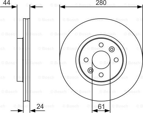 BOSCH 0 986 479 R67 - Disque de frein cwaw.fr