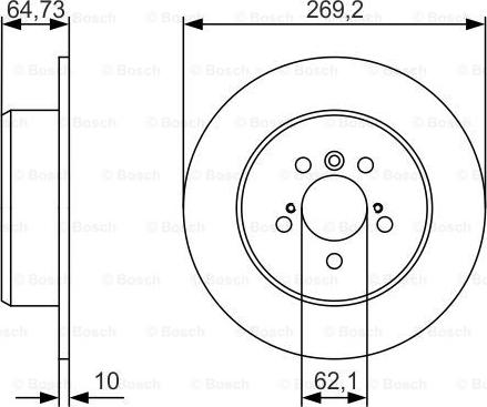 BOSCH 0 986 479 R00 - Disque de frein cwaw.fr