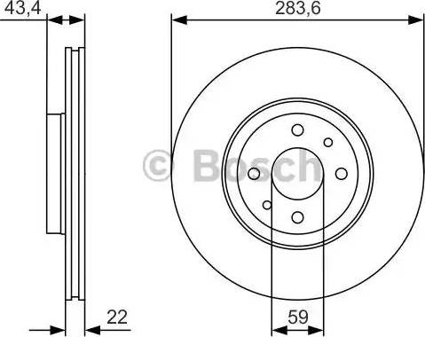 BOSCH 0 986 479 R17 - Disque de frein cwaw.fr