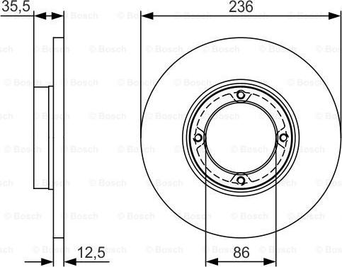 BOSCH 0 986 479 R81 - Disque de frein cwaw.fr