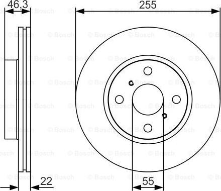 BOSCH 0 986 479 R88 - Disque de frein cwaw.fr