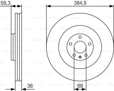 BOSCH 0 986 479 R30 - Disque de frein cwaw.fr