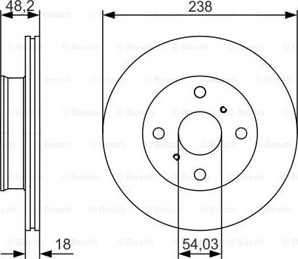 BOSCH 0 986 479 R75 - Disque de frein cwaw.fr