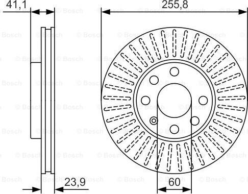 BOSCH 0 986 479 R76 - Disque de frein cwaw.fr