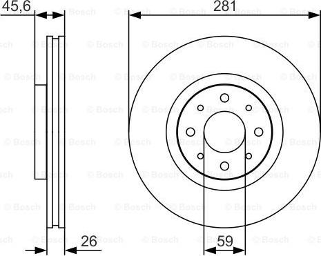 BOSCH 0 986 479 S97 - Disque de frein cwaw.fr