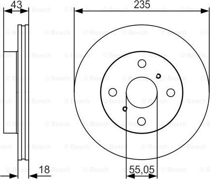 BOSCH 0 986 479 S46 - Disque de frein cwaw.fr