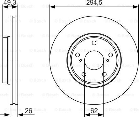 BOSCH 0 986 479 S59 - Disque de frein cwaw.fr