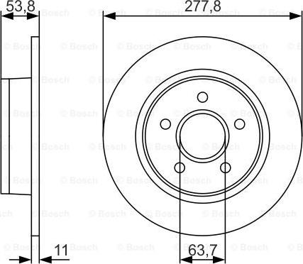 BOSCH 0 986 479 S51 - Disque de frein cwaw.fr