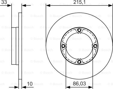 BOSCH 0 986 479 S69 - Disque de frein cwaw.fr