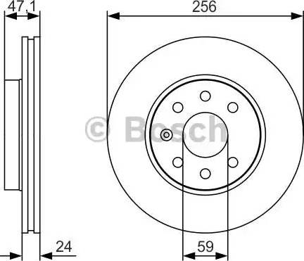 BOSCH 0 986 479 S65 - Disque de frein cwaw.fr