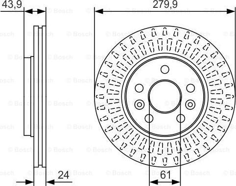 BOSCH 0 986 479 S66 - Disque de frein cwaw.fr