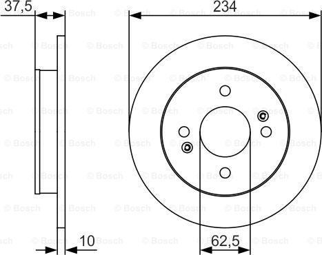 BOSCH 0 986 479 S61 - Disque de frein cwaw.fr