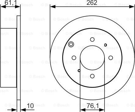 BOSCH 0 986 479 S68 - Disque de frein cwaw.fr