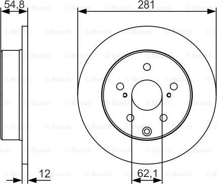 BOSCH 0 986 479 S67 - Disque de frein cwaw.fr