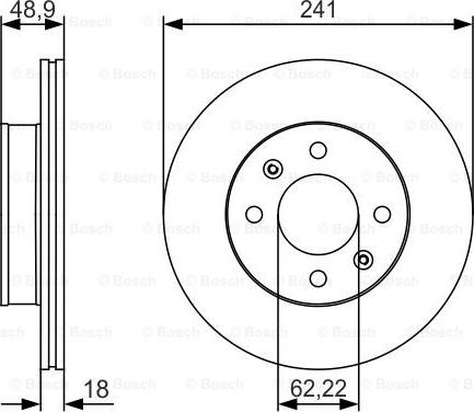 BOSCH 0 986 479 S04 - Disque de frein cwaw.fr