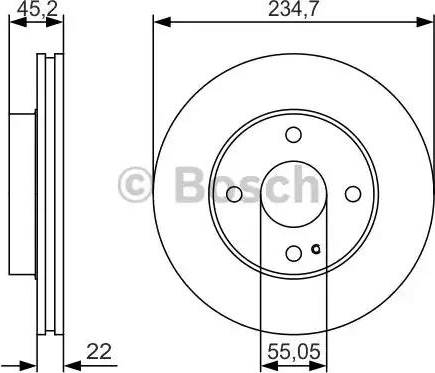 BOSCH 0 986 479 S11 - Disque de frein cwaw.fr