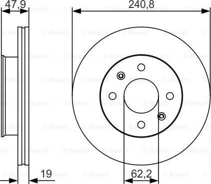 BOSCH 0 986 479 S18 - Disque de frein cwaw.fr