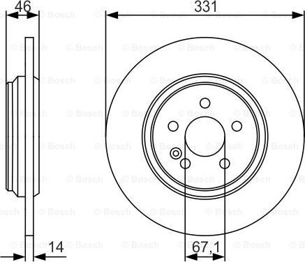 BOSCH 0 986 479 S12 - Disque de frein cwaw.fr