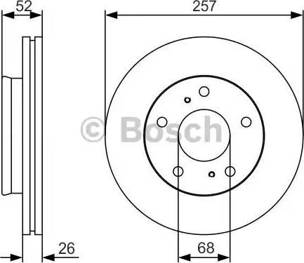 BOSCH 0 986 479 S89 - Disque de frein cwaw.fr