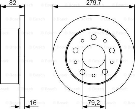 BOSCH 0 986 479 S86 - Disque de frein cwaw.fr