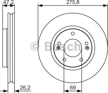 BOSCH 0 986 479 S81 - Disque de frein cwaw.fr