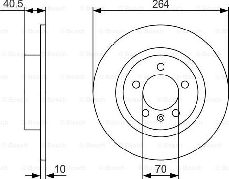 BOSCH 0 986 479 S88 - Disque de frein cwaw.fr