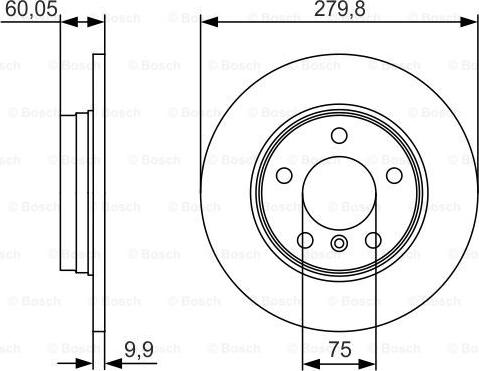 BOSCH 0 986 479 S34 - Disque de frein cwaw.fr