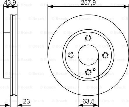 BOSCH 0 986 479 S38 - Disque de frein cwaw.fr