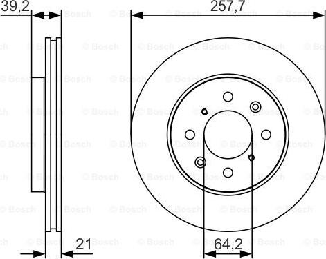 BOSCH 0 986 479 S26 - Disque de frein cwaw.fr