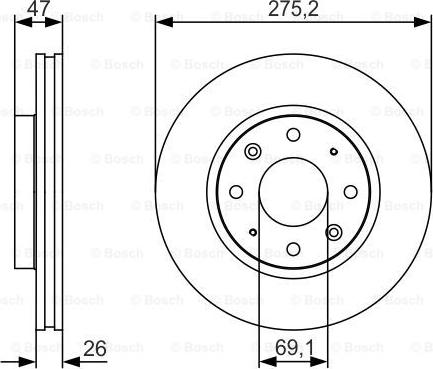 BOSCH 0 986 479 S28 - Disque de frein cwaw.fr