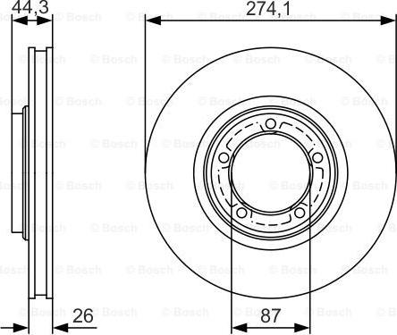 BOSCH 0 986 479 S79 - Disque de frein cwaw.fr