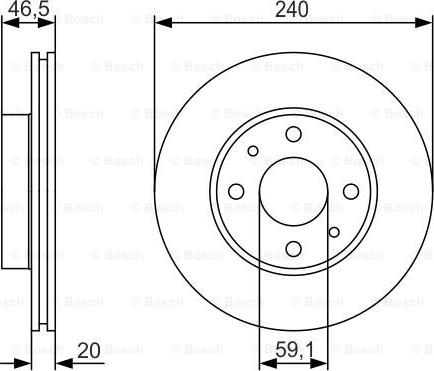 BOSCH 0 986 479 S74 - Disque de frein cwaw.fr