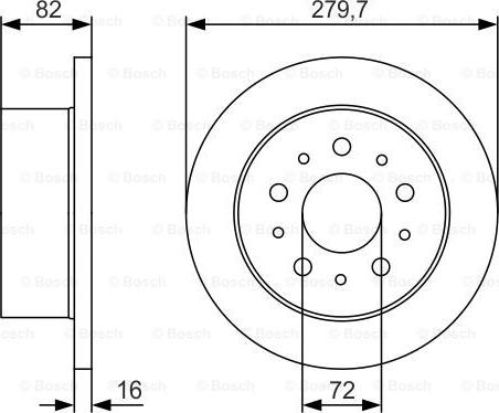 BOSCH 0 986 479 S73 - Disque de frein cwaw.fr