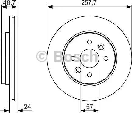 BOSCH 0 986 479 S77 - Disque de frein cwaw.fr