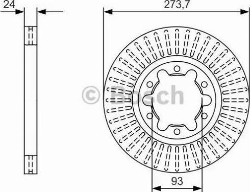 BOSCH 0 986 479 T95 - Disque de frein cwaw.fr