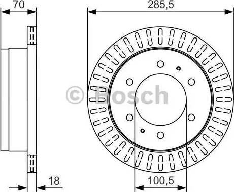 BOSCH 0 986 479 T91 - Disque de frein cwaw.fr