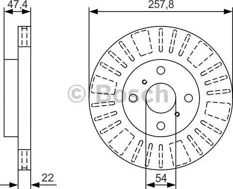 BOSCH 0 986 479 T98 - Disque de frein cwaw.fr