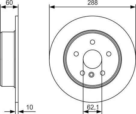 BOSCH 0 986 479 T97 - Disque de frein cwaw.fr