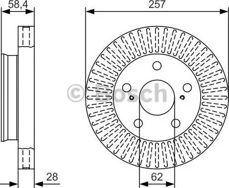 BOSCH 0 986 479 T43 - Disque de frein cwaw.fr