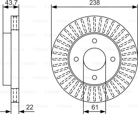 BOSCH 0 986 479 T42 - Disque de frein cwaw.fr