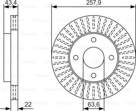 BOSCH 0 986 479 T66 - Disque de frein cwaw.fr