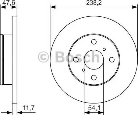 BOSCH 0 986 479 T68 - Disque de frein cwaw.fr