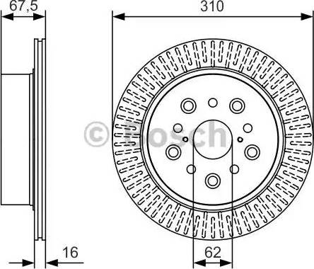 BOSCH 0 986 479 T03 - Disque de frein cwaw.fr