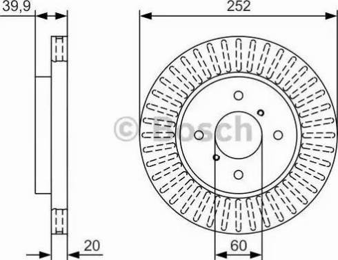 BOSCH 0 986 479 T19 - Disque de frein cwaw.fr