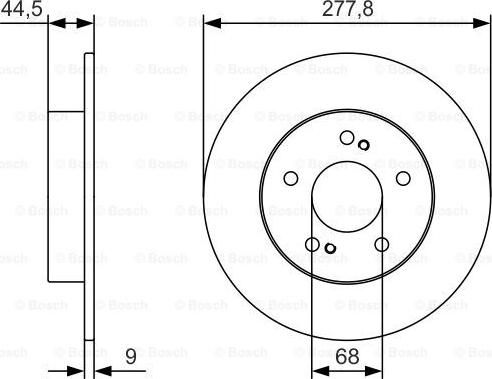 BOSCH 0 986 479 T86 - Disque de frein cwaw.fr